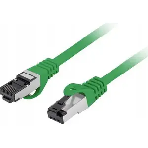 LANBERG Patchcord S/FTP Cat.8.1 1m LSZH CU fluke passed zaļš