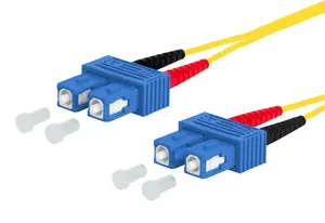 Оптоволоконный кабель Metz InfiniBand 151P1EOEO30E, 3 м, SC–SC, G.657.A2, 9 µм, I-V(ZN) H, жёлтый