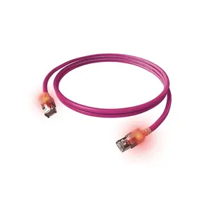 Патч‑кабель EASYLAN CS1OVADAD0010 Cat6a S/FTP (S‑STP) фиолетовый 1 м RJ-45–RJ-45