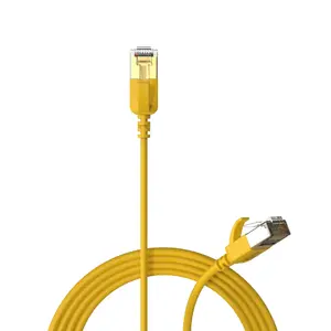 Ethernet patch cable Procab CSD570Y/1.5 — Cat7 U/FTP (STP), RJ‑45 to RJ‑45, 1.5 m, yellow, gold‑plated contacts