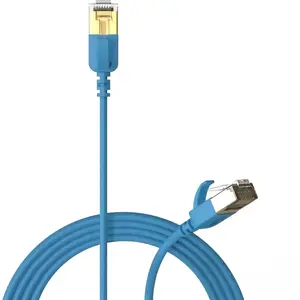 Network cable Procab CSD570BU/0.5 — Slimline CAT7 U/FTP RJ45, blue, 0.5 m