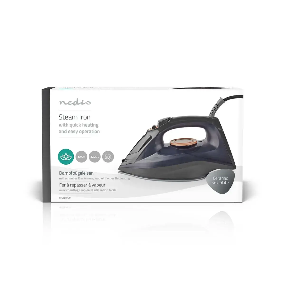 Sausais gludeklis Nedis IRON1000, 2200 W Photo 10