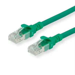 Сетевой патч‑кабель ROLINE Cat6a S/FTP (S‑STP) 2 м, RJ‑45, 10 Гбит/с, зелёный