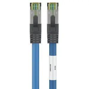 Savienojošais kabelis GOOBAY RJ45 CAT 6A (500 MHz) ar CAT 8.1 S/FTP iekšējo kabeli, zils, 10 m