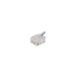 Соединитель S-Impuls 72051-S-25 проводной RJ10 прозрачный, контакты с золотым покрытием, упак. 25 шт.