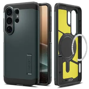 Protective Cover Spigen Tough Armor (Magfit) for Samsung Galaxy S26 Ultra — PC/TPU, Dark Green, for 6.9"