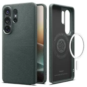 Protective Cover Spigen Liquid Air (MagFit) for Samsung Galaxy S26 Ultra, TPU, Dark Green, for 6.9" screen