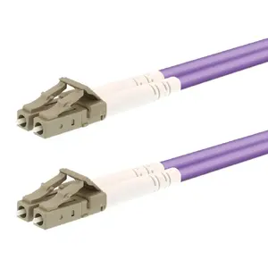 Fibre optic cable LOGON AL5LCLC07I/4I OM4 7 m LC–LC duplex violet