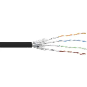 Патч-кабель InLine S/FTP PiMF Cat6 AWG27 PVC, 100 м, черный
