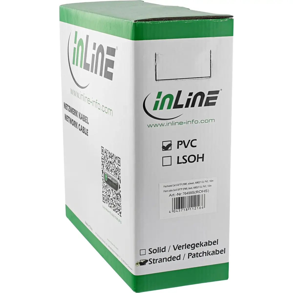 InLine патч-кабель S/FTP PiMF Cat6 100 м Photo 3
