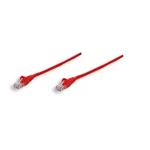Network patch cable INTELLINET 344524 Cat6, RJ-45 to RJ-45, 5 m, red, gold-plated contacts