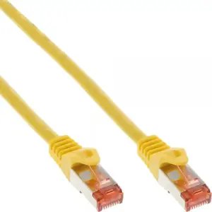 Patch Cable Intos Cat6 S/FTP PiMF 250MHz RJ45–RJ45 1 m yellow halogen-free