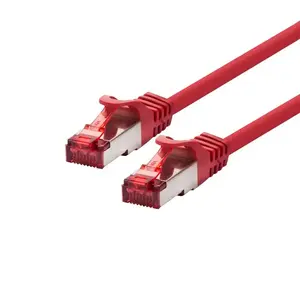Network patch cable LOGON TCR66SS050R Cat6 S/FTP (S‑STP) Red, 5 m, RJ-45–RJ-45