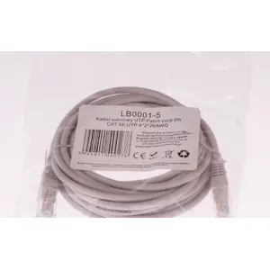 Network cable LIBOX CAT.5E UTP 5m 4x2x26 AWG (LB0001-5)