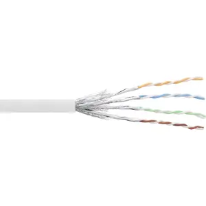 Patch kabelis InLine S/FTP PiMF Cat.6 AWG27 PVC CU 100 m, balts