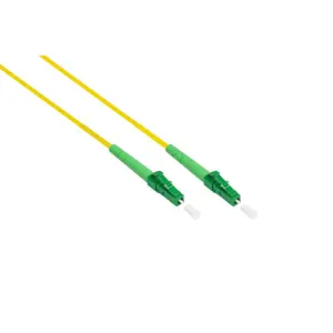 Fibre optic patch cable Alcasa LW-SA920LALA 20 m OS2 LC–LC APC yellow