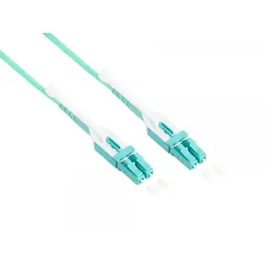 Fibre optic cable Alcasa LW-U802LC3 OM3 2 m 2x LC–2x LC Aqua full duplex