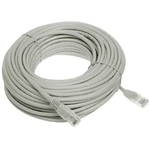 Patchcord RJ45 20 m — No name — Grey network cable, RJ45 connectors, 20m length