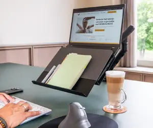 Meets ergonomic and legal guidance for extended laptop use