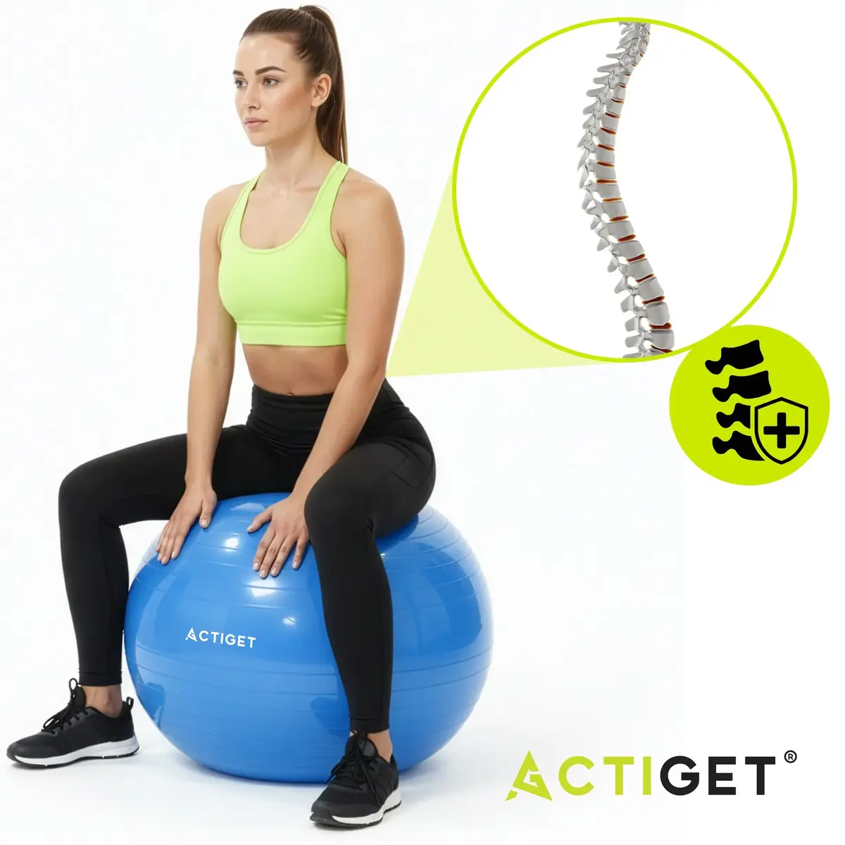 Exercise ball Springos ACT0142 55 cm Photo 5