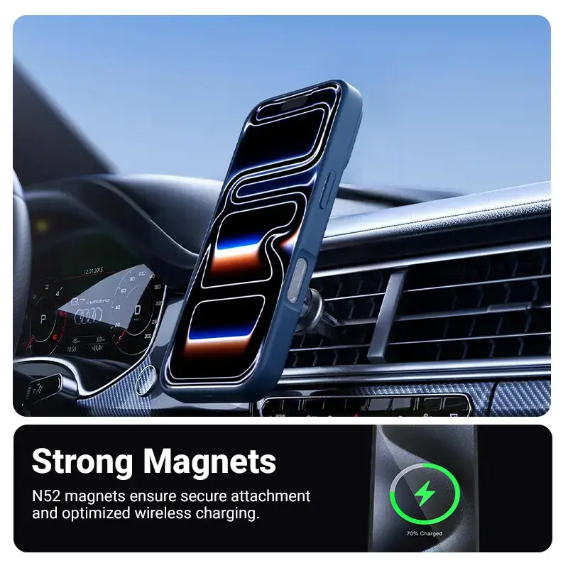 Crong Hybrid Matte Magnetic чехол MagSafe для iPhone 17 Pro Photo 2