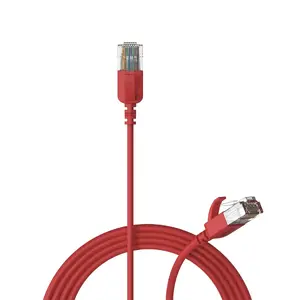 Procab networking cable Cat6a U/UTP, RJ-45–RJ-45, 2 m, red