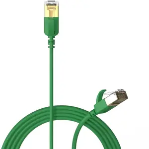 Network cable Procab CSD570G/0.5 Slimline CAT7 RJ45 U/FTP 0.5 m — green
