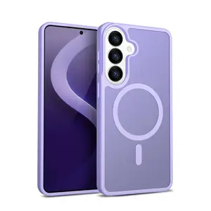 Crong Hybrid Matte Magnetic case for Samsung Galaxy S26 — TPU+PC, Lavender