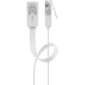 Сетевой кабель Goobay 95155 Cat6 U/UTP (UTP) белый, 7 м, RJ-45 с позолоченными контактами