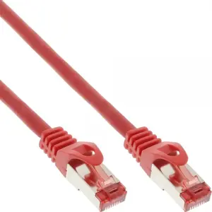Patch Cable Intos Cat6 S/FTP PiMF 250MHz, RJ-45–RJ-45, 1 m, red, copper, halogen-free