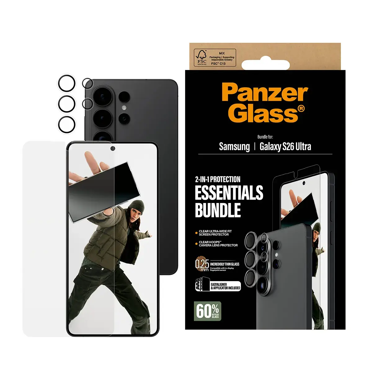 PanzerGlass Hoops 2-in-1 for Samsung Galaxy S26 Ultra Photo 2