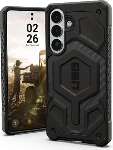 Protective case Urban Armor Gear Monarch Pro with Mag Module for Samsung Galaxy S26+ — carbon fiber