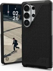 Protective phone case Urban Armor Gear Metropolis LT with magnetic module for Samsung Galaxy S26 Ultra, Kevlar black