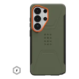 Mobile phone cover Urban Armor Gear Civilian for Samsung Galaxy S26 Ultra, fits 17.5 cm (6.9") screens, Orange/Olive