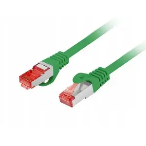 Patchcord LANBERG Cat.6 S/FTP LSZH CU 1.5 m zaļš Fluke Passed