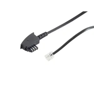 Tālruņa kabelis S-Impuls 70093 — 3 m, TAE-F uz RJ-11, melns