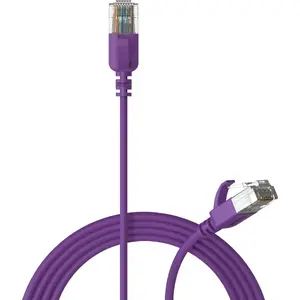 Network cable Procab PROCAB CSD560V/1 Slimline CAT6A RJ45 U/UTP, purple, 1 m