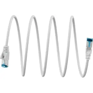 Patch cable GOOBAY Cat 6a S/FTP PiMF, white, 10 m