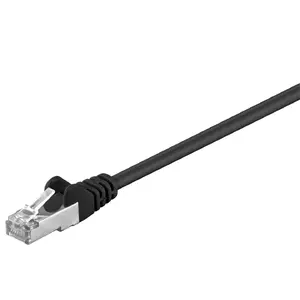 Кабель GOOBAY сетевой Cat5e SF/UTP (S-FTP) 10 м, черный, RJ-45—RJ-45, с золотым напылением контактов