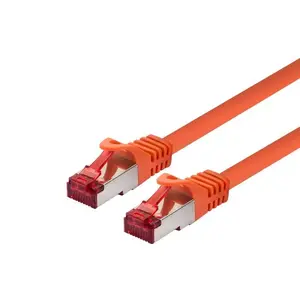 Networking cable LOGON TCR66SS150O Cat6 S/FTP (S‑STP) Orange, 15 m, RJ‑45–RJ‑45