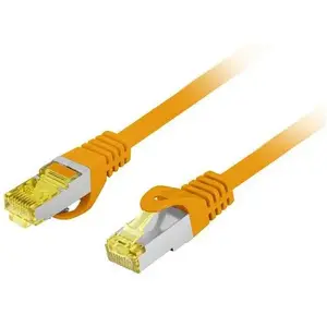 Патчкорд LANBERG Cat6A S/FTP LSZH медный 20 м оранжевый, Fluke passed