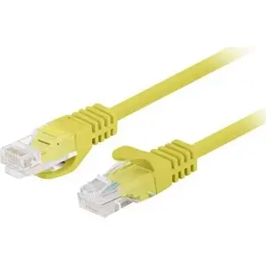 LANBERG Patchcord Cat.5e UTP 7.5 m, yellow, Fluke passed