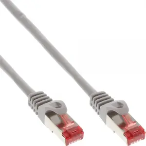 Патч‑шнур Intos Cat6 S/FTP PiMF 250МГц 1.5 м RJ-45 серый, безгалогеновый