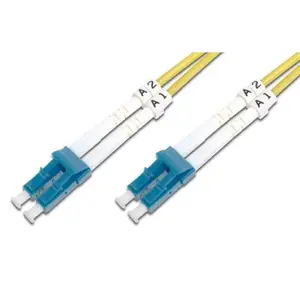 Fiber optic patch cable TECHLY LC–LC Monomode 9/125 OS2 2 m, full duplex
