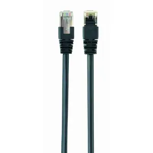 Networking cable GEMBIRD Cat5e PP22-0.5M/BK — 0.5 m, RJ-45 to RJ-45, gold-plated contacts, black