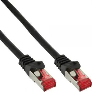 Patch Cable Intos Cat6 S/FTP PiMF 250MHz RJ-45–RJ-45 0.5 m halogen-free black
