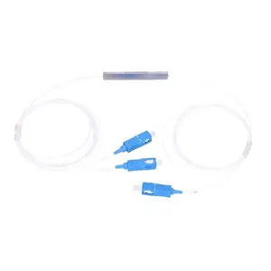 Cable splitter Extralink Splitter 1:2 PLC SC/UPC 900µm with 1.5 m cable (blue/white, PVC)