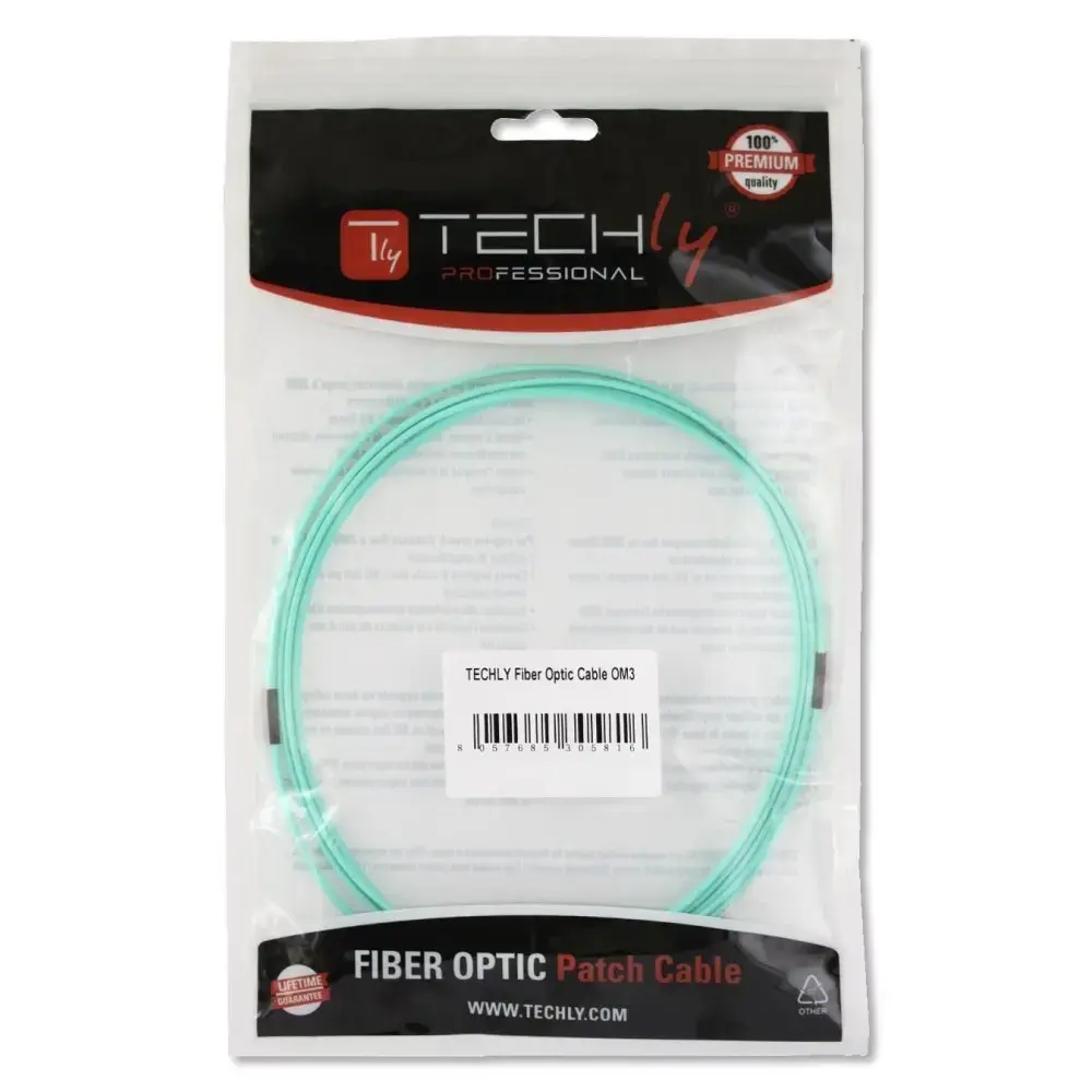 TECHLY LC–LC multimode OM3 10 m fiber cable Photo 2