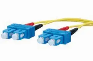 Fibre optic cable Metz 151P1EOEO10E OS2 1 m 2x SC – yellow