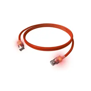 Tīkla kabelis SACON EasyLan CS1ORADAD0100 Cat6a S/FTP (S‑STP) RJ‑45–RJ‑45 10 m sarkans